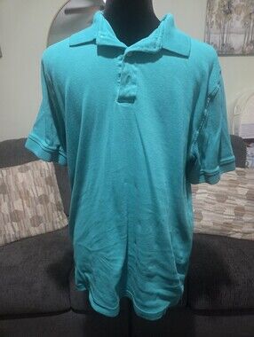 Men's Teal Short-Sleeve Polo Shirt